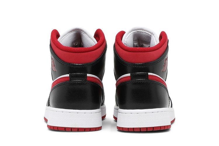 Jordan 1 Mid Gym Red Black White (GS) Sneakers