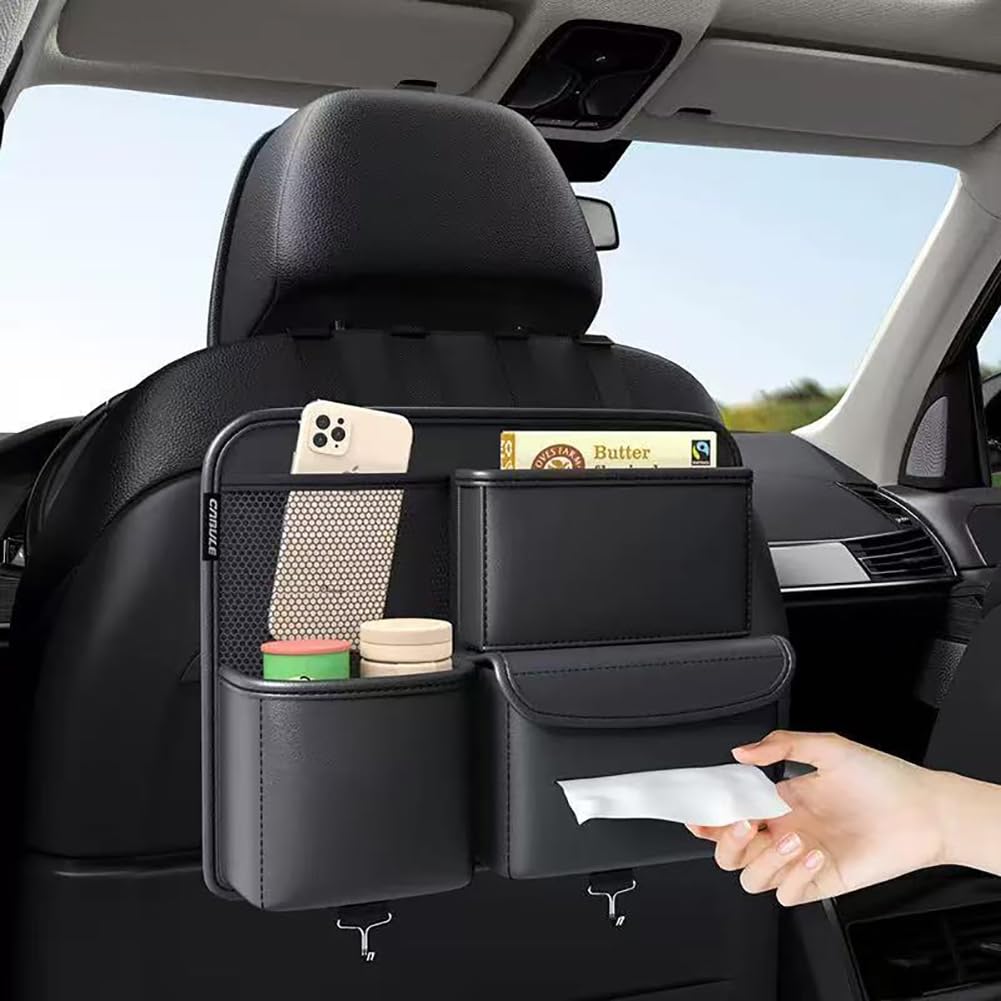 leather seat back rear seat storage car seat back hanging rear seat storage easy car short Car-mounted pocket, pocket, bag, bag, multi-functional,