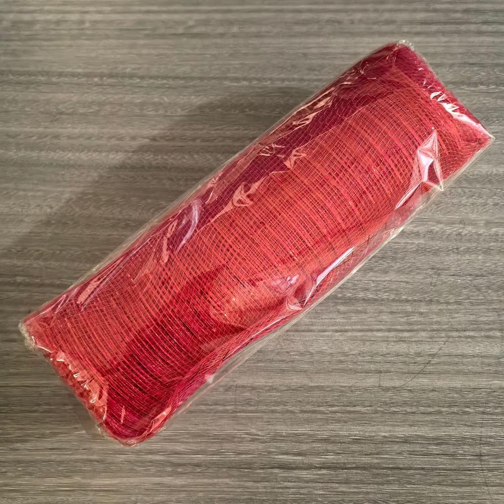 High Quality PP Christmas Decorative Ribbon 18 Colors Handmade Christmas Mesh Roll DIY Decoration Halloween Ribbon Christmas