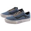 Vans Skate Old Skool Skateboarding Unisex Denim Blue Distressed Suede Canvas PopCush Duracap VN0A2Z32Y40