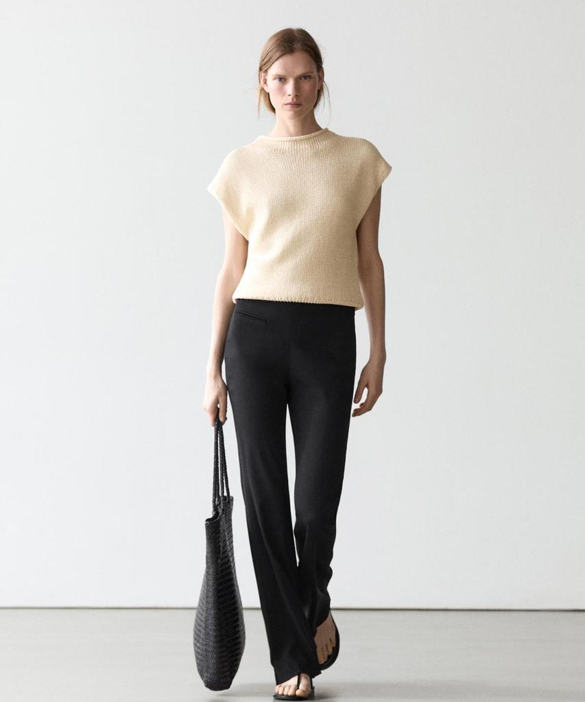Masimodutti Pocket Detail Flare Pants