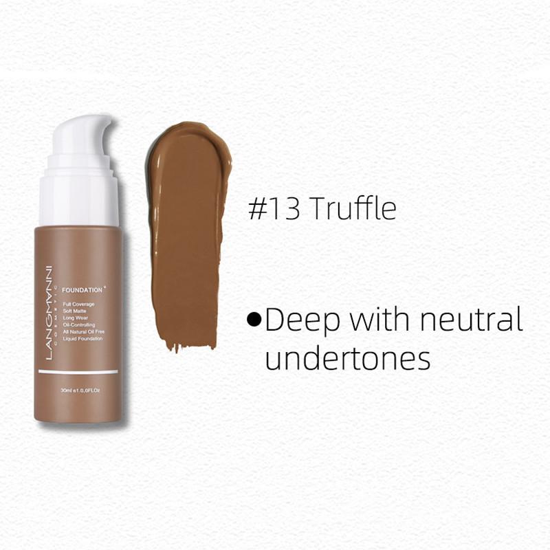 Langmanni New Product On The Shelves of Foundation Liquid Matte Oil -controlled Concealer Foundation Foundation