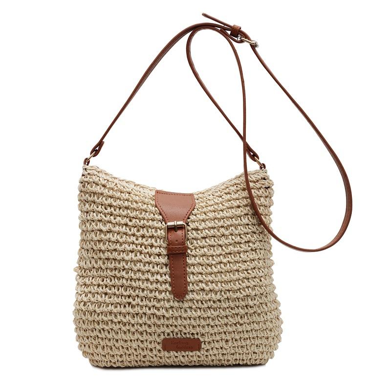 Casual Messenger Bag Women's Large Capacity Seaside Vacation Beach Bag Shoulder Bag