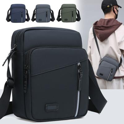 Mens Business Shoulder Bag High End Crossbody Bag Wear Resistant Durable Storage Bag for Daily Commute Office and Travel
