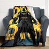 1pc Batman Night Flannel Throw Blanket - Lightweight Soft Warm All-Season Blanket for Sofa, Bed, Travel, Camping  L1029057