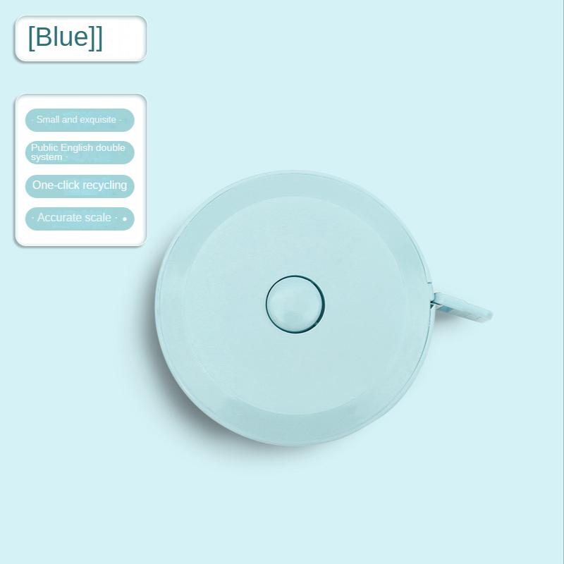 

Портативная мини-маленькая рулетка 1,5 м, измерительная лента для измерения трех окружностей ног, талии, бюста, одежды Nordic blue