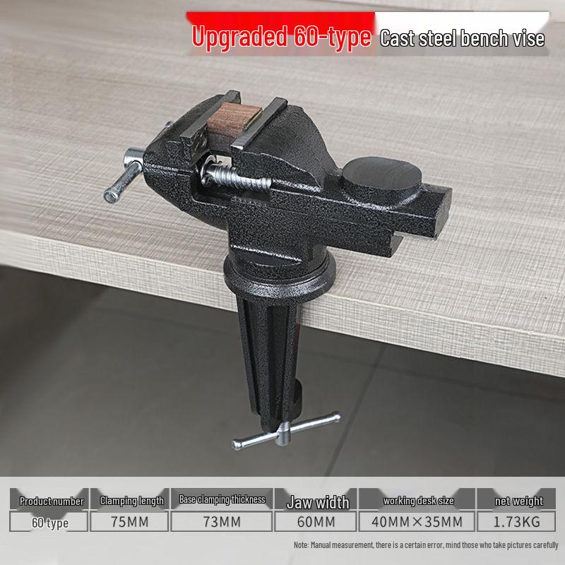 360° Multi-Directional Mini Bench Vise for Household Use