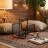 Metal Magazine Rack with Carry Handle Sturdy Floor Decorative
