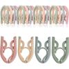 Plastic Folding Travel Hangers Space Saving Anti Slip Multifunctional Travel Accessories Home Hotel (Set of )