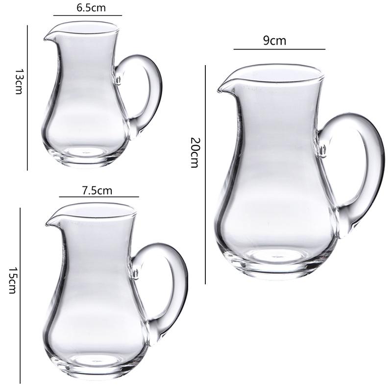 Einfacher Stil Weinseparator mit Griff Transparent Rotwein Dekantierer Haushaltswasserspender Weinseparator Barzubehör