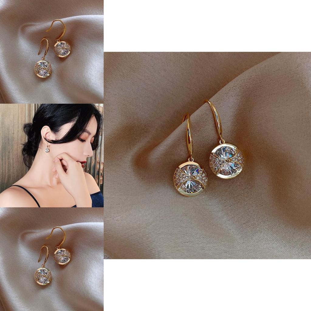 Silver Hoop Earrings With Cubic Zirconia For Elegant Party Wear