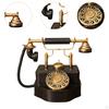 Classic Corded Desk Phone Model, Telephone Indoor Resin Old Fashioned Traditional