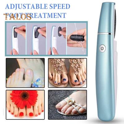 Electric Callus Remover 2-Speed Foot File for Dead Skin Hard & Cracked Heels Portable Pedicure Tool with 360 Degrees Roller Heads