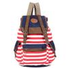 Stylish Unisex Womens Stripes Canvas Backpack With Comfortable Straps For All-day Use