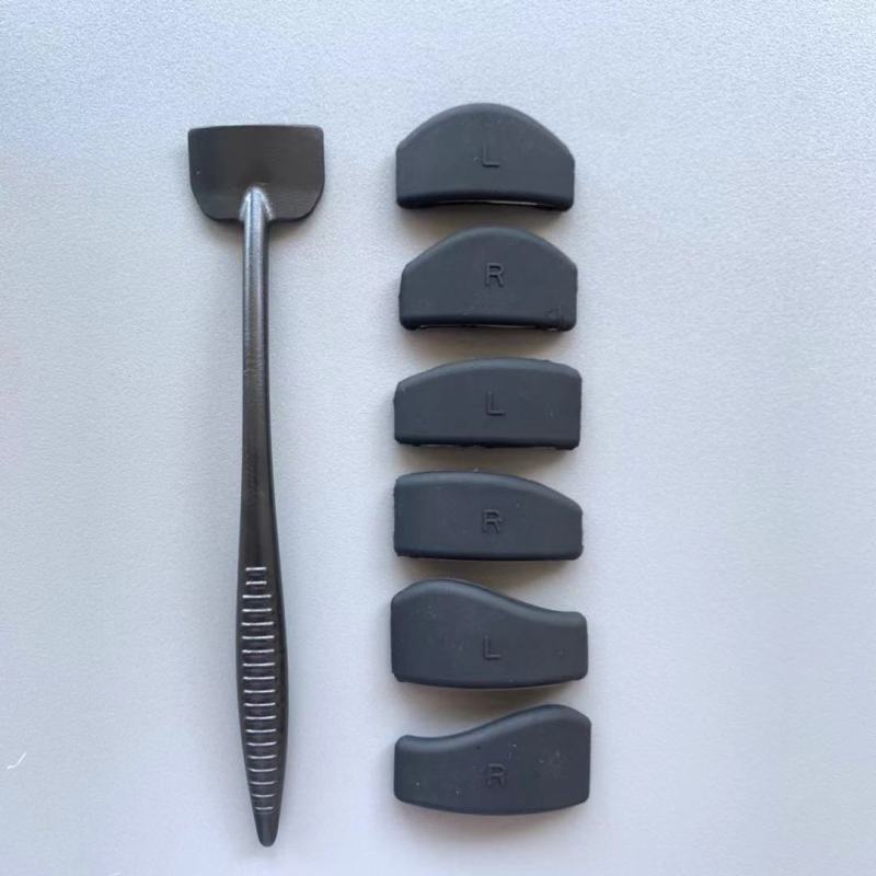 POTAN Silikonová sada Easy Crease Line se štětcem na oční stíny Women Makeup Eye Shadow Applicator