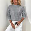 Autumn Hot Sale New Sequined Round Neck Pullover Sweatshirt Casual Versatile Sweatshirt for Women