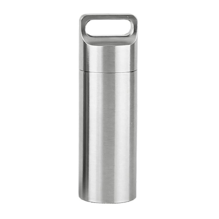 Stainless Steel Materials Secure Lockable Miniature Container Suitable For Wilderness And Water Sports