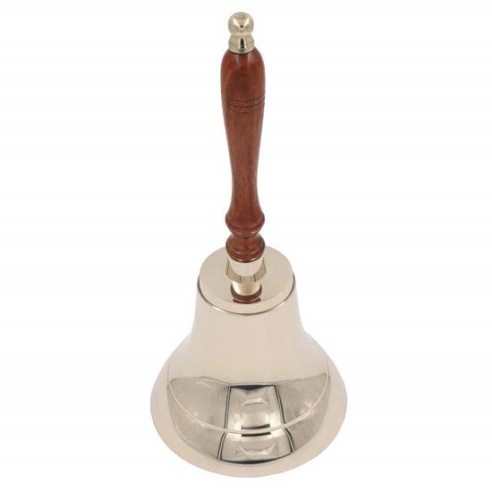 Large Heavy Solid Loud Bell For Wedding Christmas School 27.94cm Polished