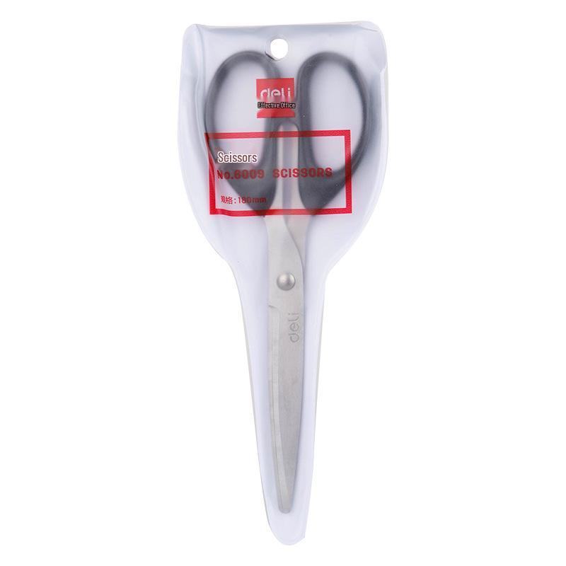 Deli 6010 Stainless Steel Craft and Office Scissors: Safe, Sharp Cutting for Home, Sewing, and Paper