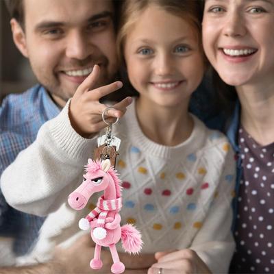 2026 Year of the Horse Plush Toy Pendant Year of the Horse Mascot  Bag Pendant Key Charm Car Interior Pendant