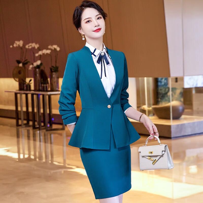 Troloman Women's 3-Piece Professional Suit Set