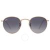 Lunettes de soleil Ray Ban Round Metal Marron Dégradé Unisexe Rb3447 001 71 47
