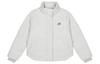 New Balance Down Jackets Women's White Stand Collar Moderate Parka Down Jacket AWJ23331-CIC