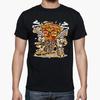 Funny Pizza Gangster Caricature TShirt Summer Cotton ONeck Short Sleeve Mens T Shirt New S3XL