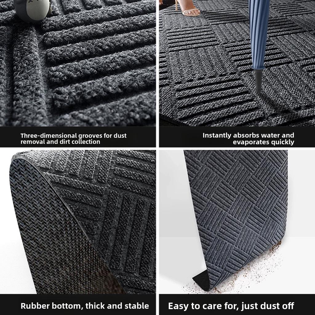Rhombus-patterned Floor Mat, Entrance Foot Mat, Entry Door Mat, Entrance Carpet, Anti-slip Floor Mat, Fully Carpeted Area That Can Be Cut