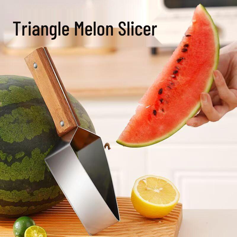 Watermelon Slicer: Stainless Steel Triangle for Quick, Even, Safe Slicing