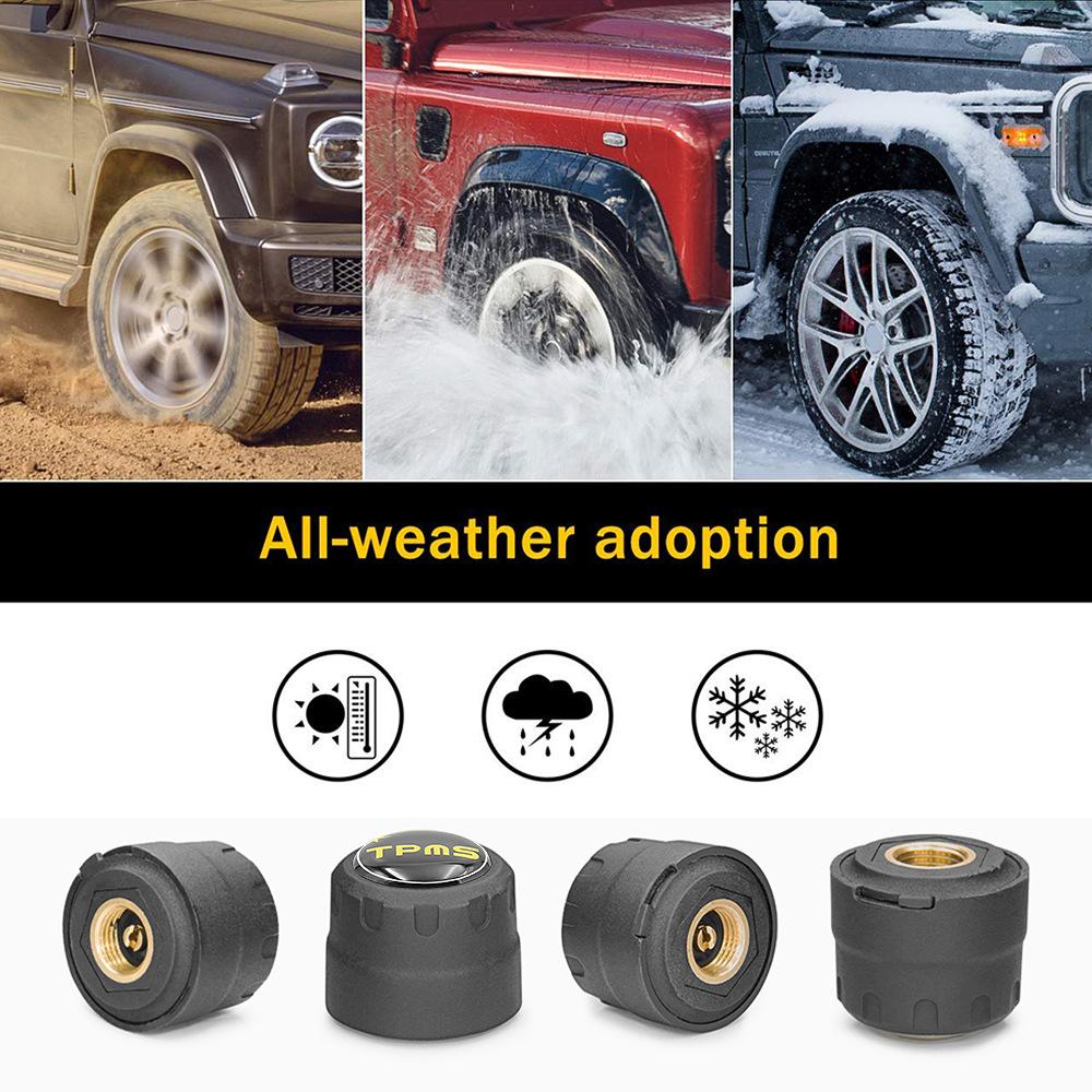 4 x Bluetooth 5.0 External TPMS Sensors Tire Pressure Monitoring System Sensors