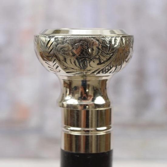 93.98 Cm Compass and Walking Stick Gift for Grandfather Father Wooden Cane