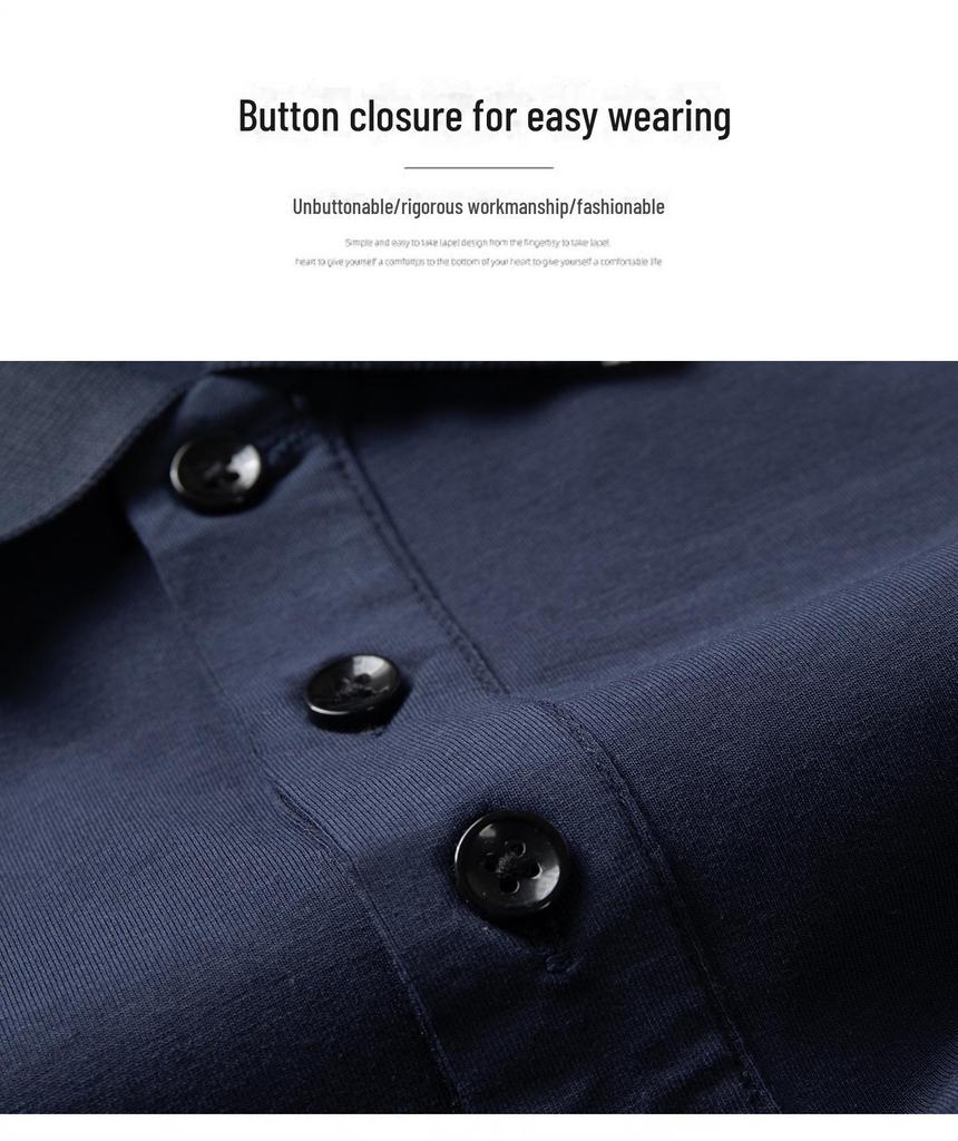 Herren-Sommer-Poloshirt aus Baumwolle – Kurzarm mit Revers für ältere Erwachsene