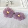 10Pcs 5CM Wrinkle Chiffon Fabric Cored Flowers For DIY Hair Accessories Hats Headband Wedding Dress Decoration
