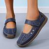 Large size 3544 summer handmade retro sandals soft-soled mother shoes Velcro casual women's shoes