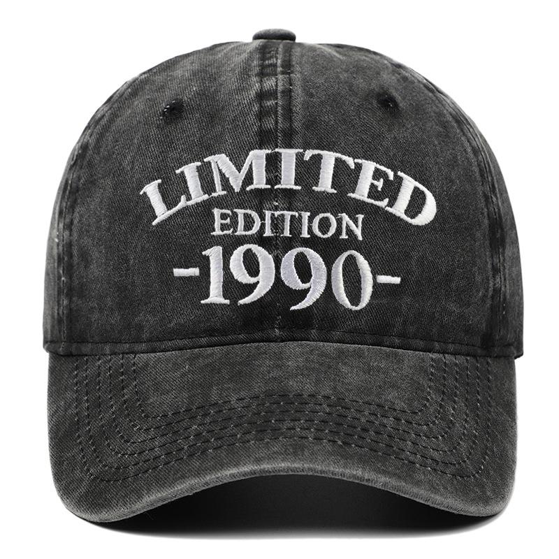 Vintage Birthday Baseball Cap (1990-1997) - Washable Distressed Hat for Men and Women