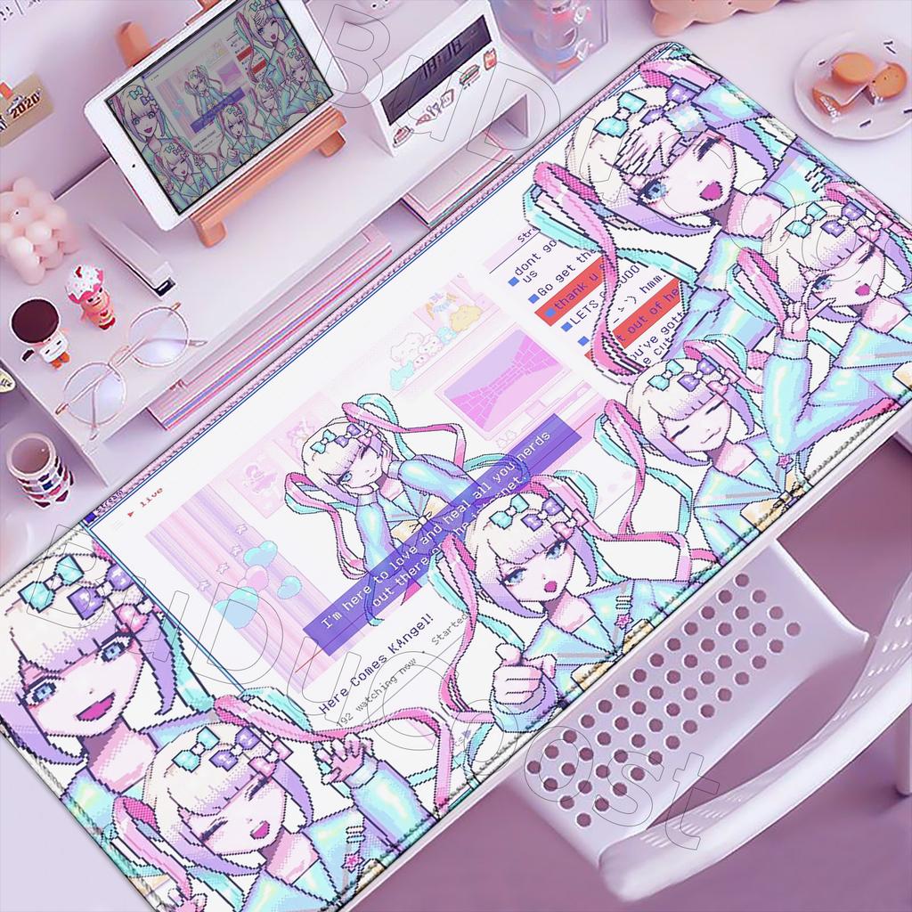 NEEDY GIRL OVERDOSE Mouse Pad Kawaii Anime Girl Large Non-slip Rubber Mousepad XXL Computer Gaming Accessories Keyboard Desk Mat