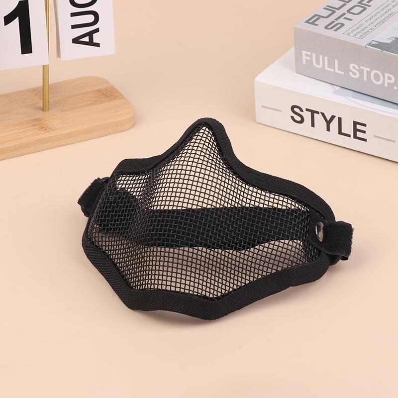 Airsoft Tactical Mask For Outdoor Hunting, Protective Mesh Mask, Bb Gun Shooting Accessories