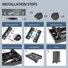 Q5WA Mobile Computer Tower Stand With Wheel And Ventilation For Easy Movement