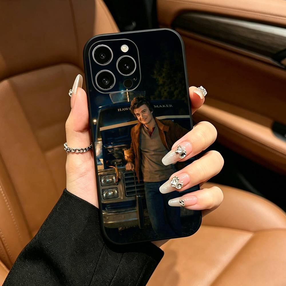 T-Trendy S-Steve H-Harrington Phone Case For iPhone 17,16,15,14,13,12,11 Pro Max,16Plus,XS Soft Black Cover