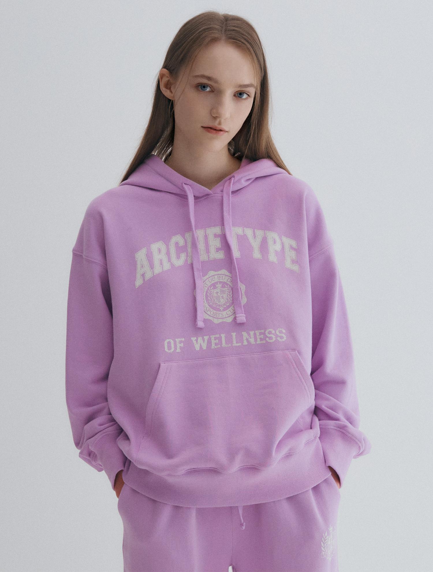 Gray Decision Archetype Print Women S Hoodie Lilac Lilac/Free