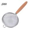 Manual Noodle Scoop Flour Sieve Anti-Slip Fine Mesh Comfortable Grip Stainless Steel Multi-function Strainer Heat Insulation Juice Filter Oil