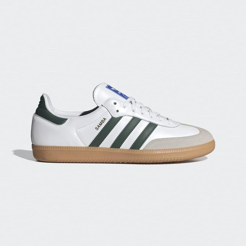 Adidas samba og sneakers leather white/green