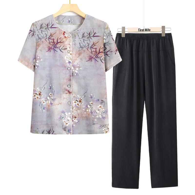 Datang Furen Women s Short Sleeve Summer Shirt & Top Set 2XL