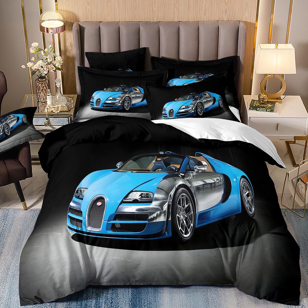 Sports Car Bedding 3D Digital Printing Two-Piece Quilt Set Three-Piece Home Textile