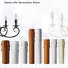 10pcs Candle Light Socket Covers E14 Candle Covers Sleeves Flame Retardant Vintage Style For Hotel Wedding Dining Room Table