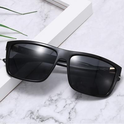 Luxuriöse quadratische Vintage-Sonnenbrille für Männer und Frauen, polarisierte Sonnenbrille, modisch, für Reisen, Autofahren, blendfreie Sonnenbrille, Herrenbrille, UV400