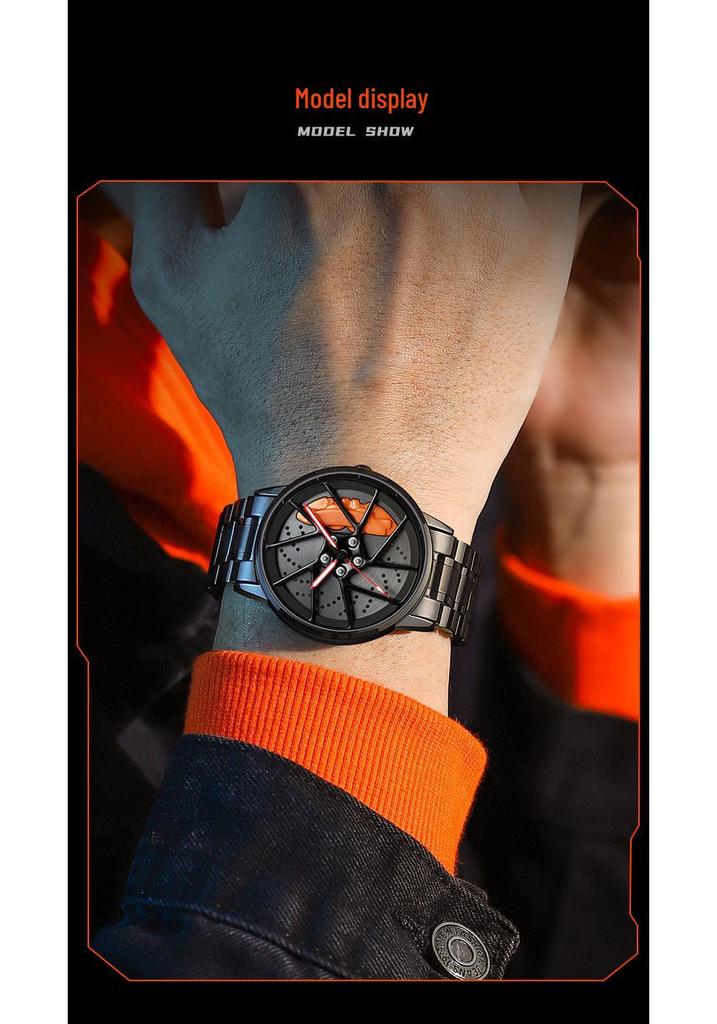 SVJ 3D Hollow Quartz Men's Watch - High-End Genuine Tesla Design