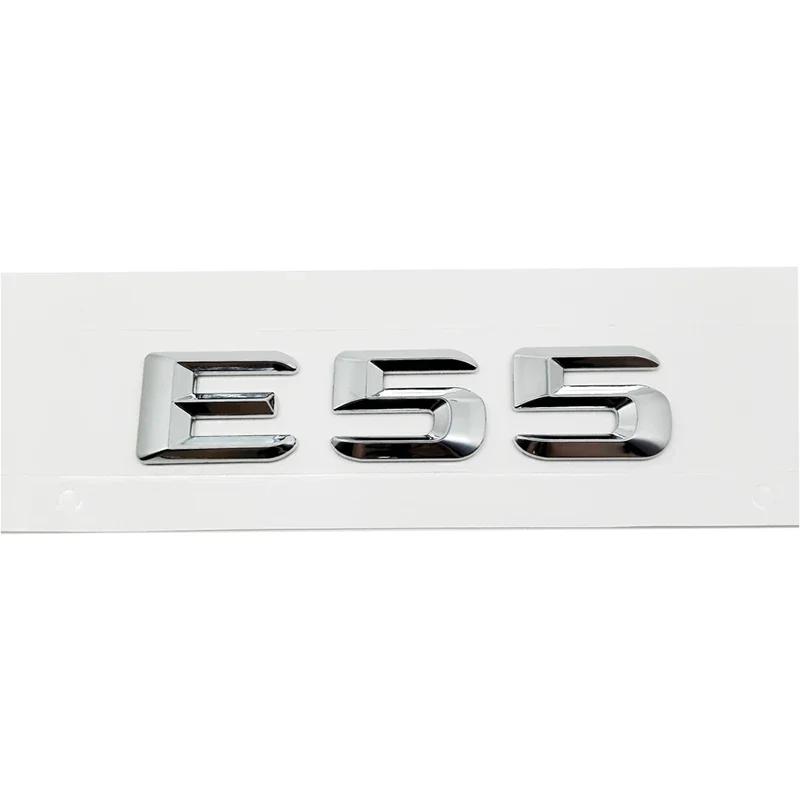 Car Tail Letter Number Emblem Sticker Rear Trunk Badge Decal for Mercedes Benz E Class E53 E55 E63 E200 E220 E230 E240 E250 E260