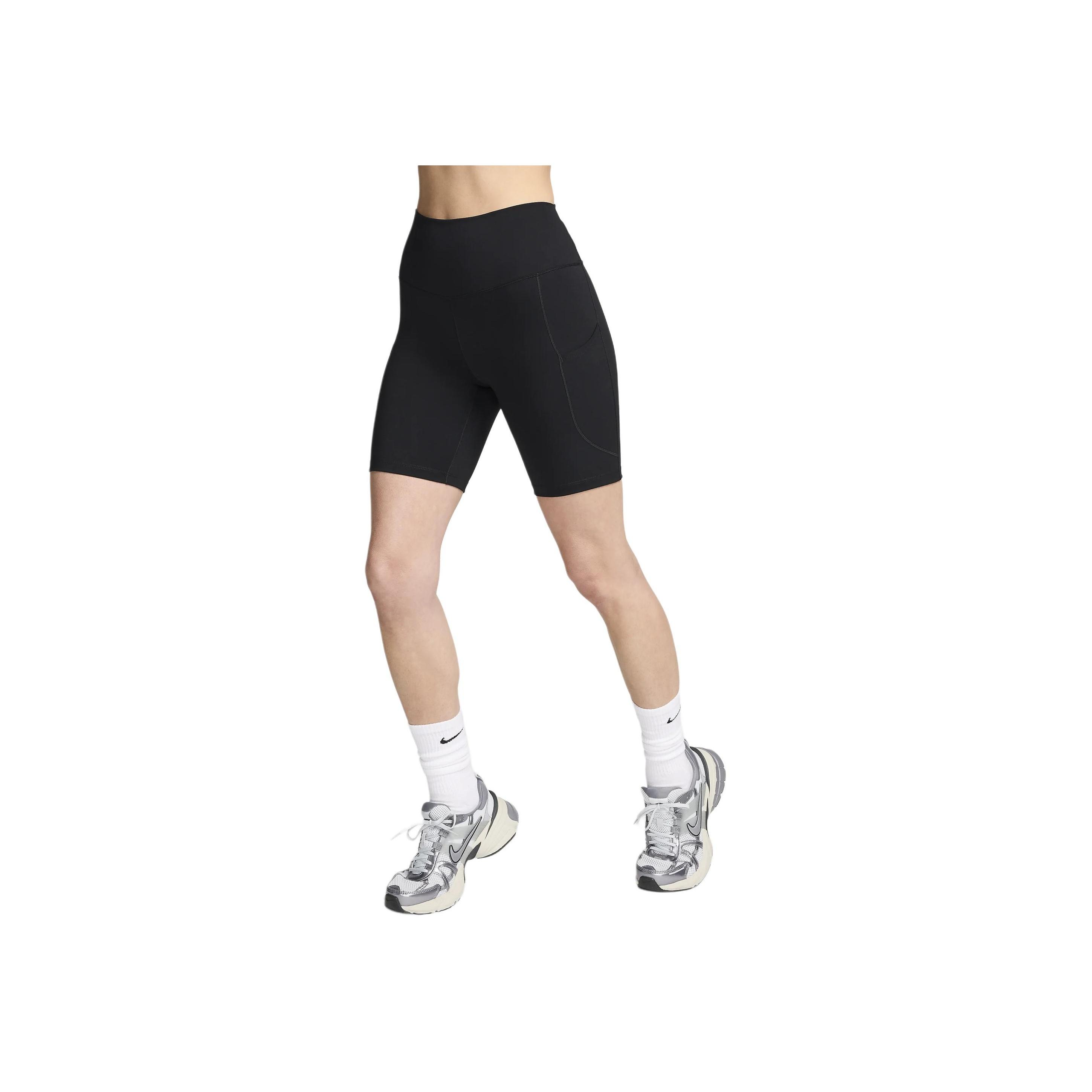 

Nike Solid Outdoor High Waist Slim Fit Casual Shorts Women Bottoms Black FZ6758-010 XS